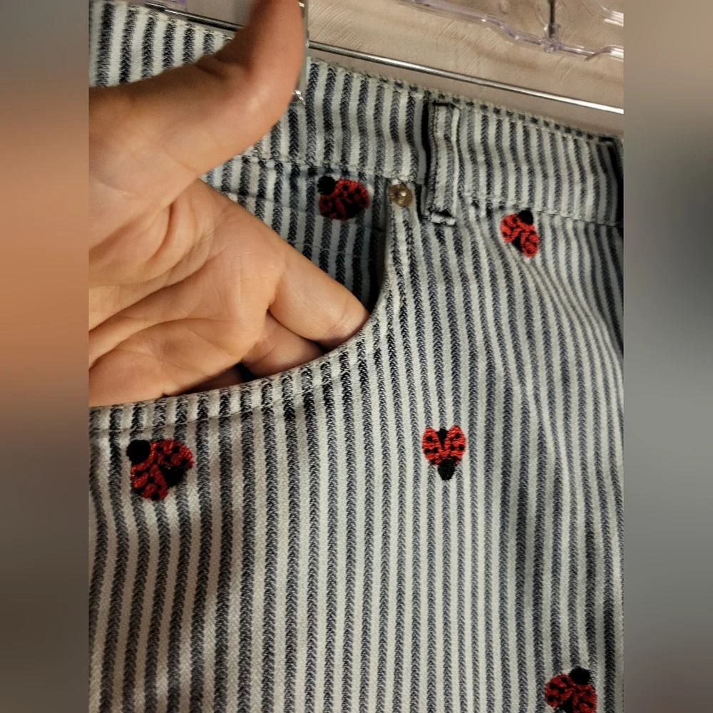 Free People Bugged Out Railroad Stripe Jeans - Picture 8 of 11